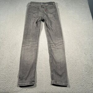 Levi 510 Skinny Jeans Mens 26x29 Gray‎ Stone Wash Denim Casual Skater